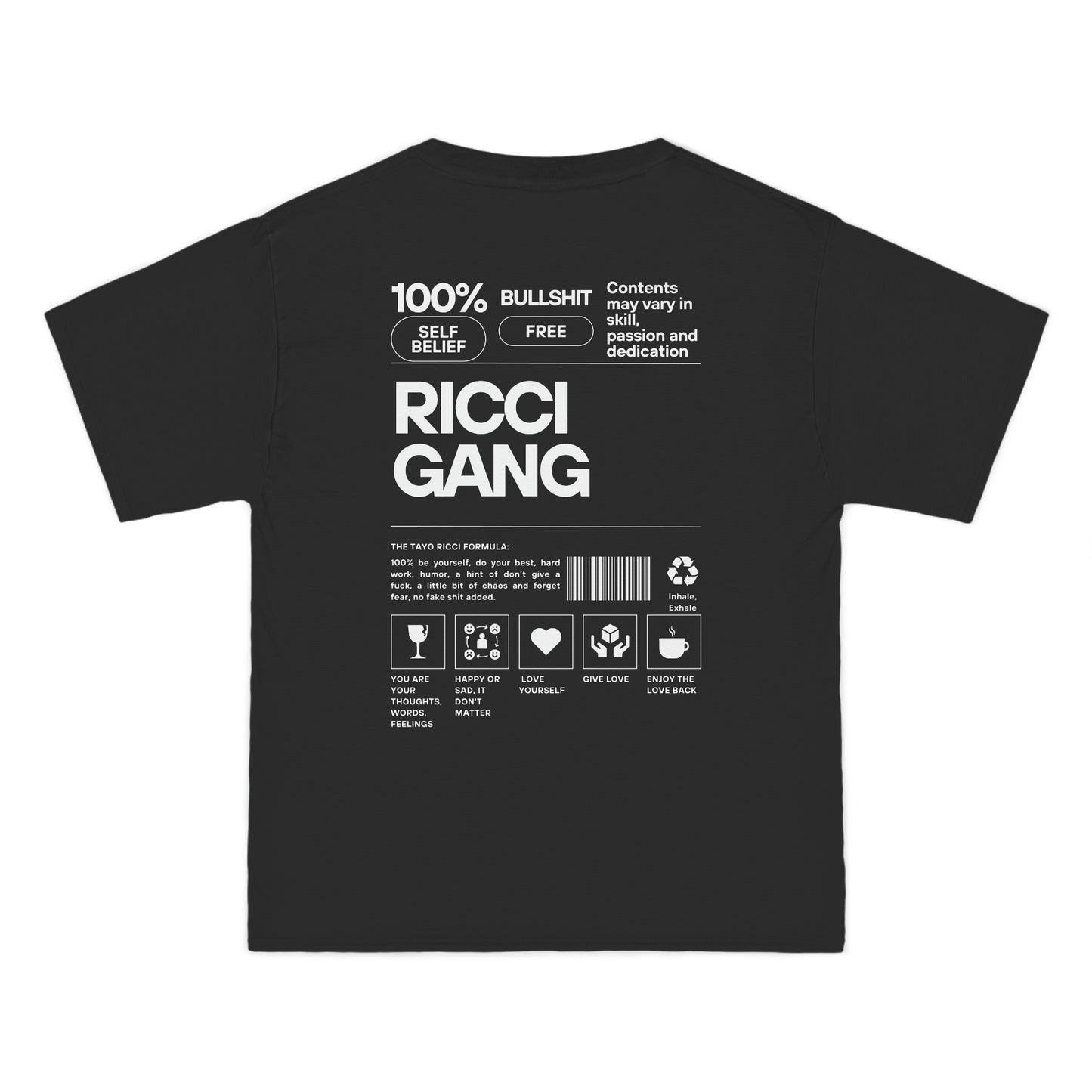 Black Ricci Gang Signature Tee