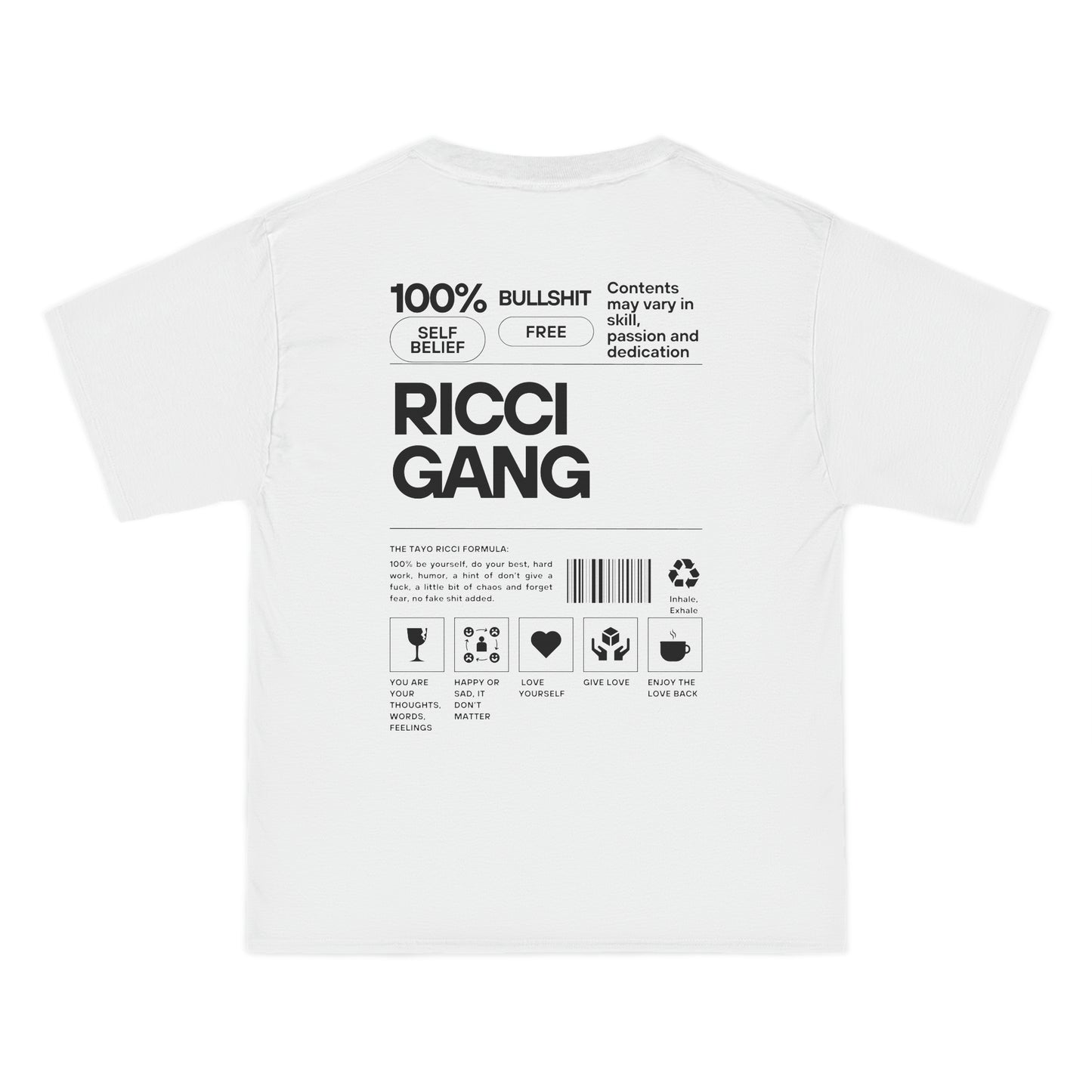 White Ricci Gang Signature Tee