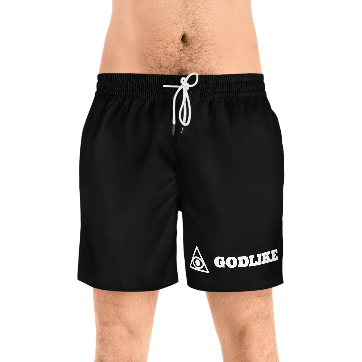 Black "Godlike" Swim Shorts